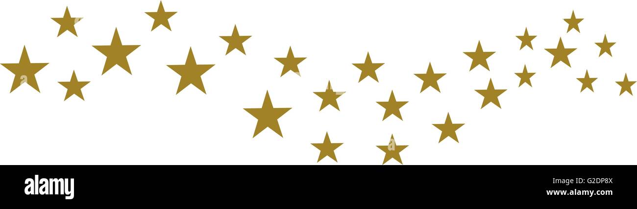 Big set of golden stars in wave shape Stock Vector Image & Art - Alamy