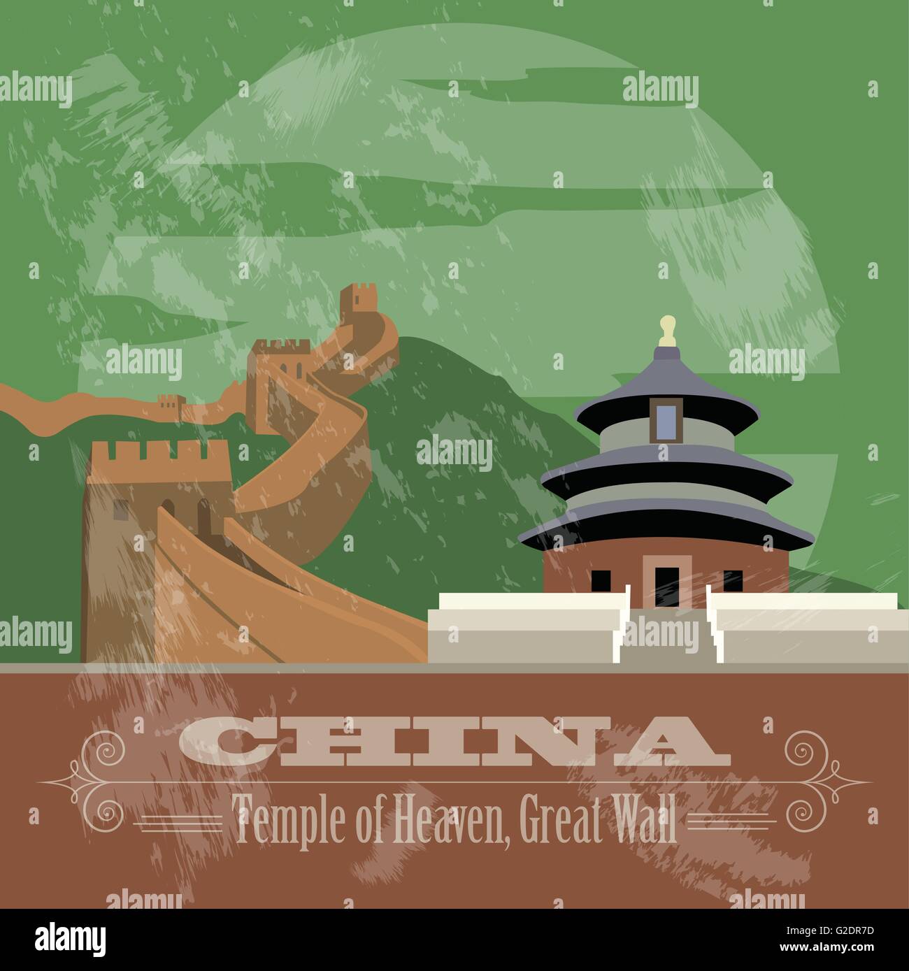 Retro China Map Stock Vector Images Alamy Retro China Map Stock Vector Images Alamy