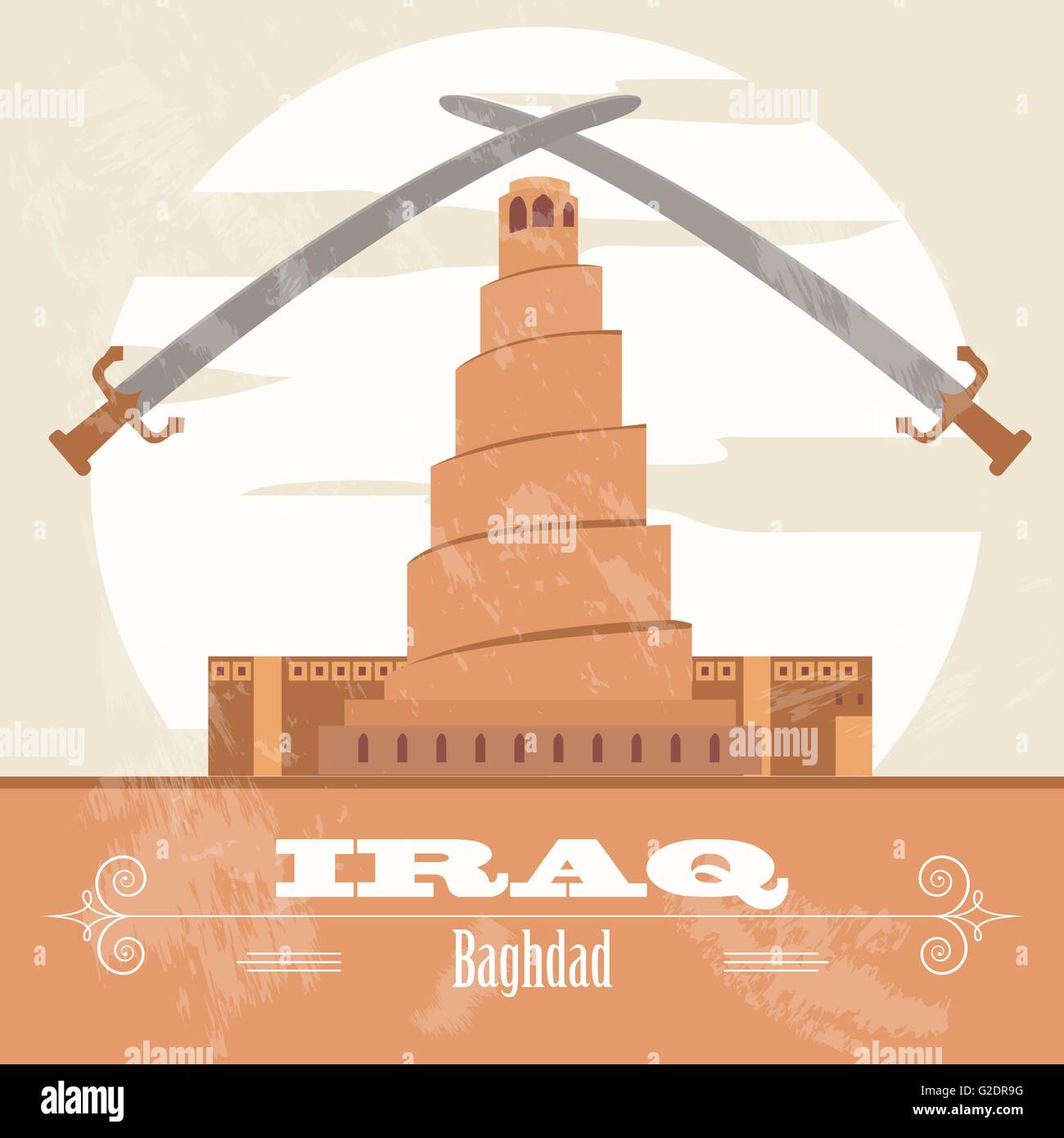Iraq Vector Vector map baghdad iraq Stock Vector Images - Alamy