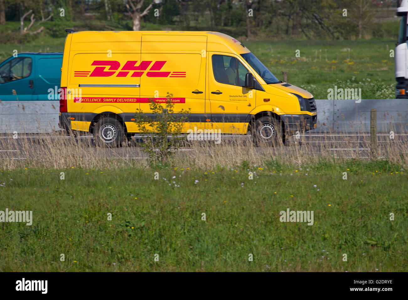 Dhl delivery truck hi-res stock photography and images - Alamy