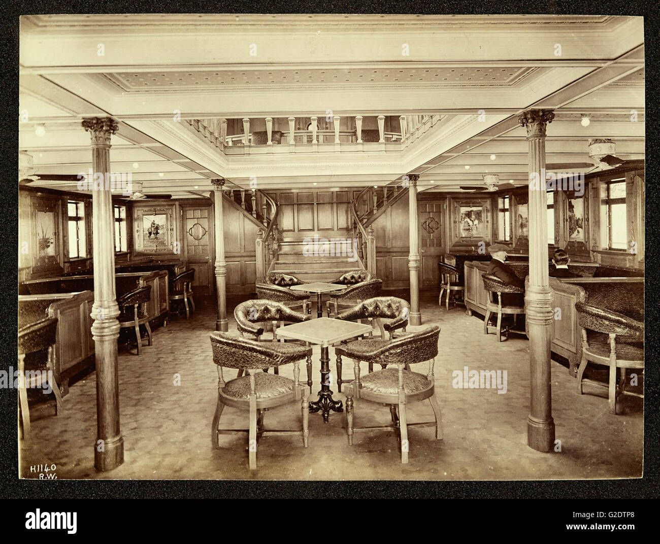 Interior Of A Ship Lounge Area Stock Photo 104796336 Alamy