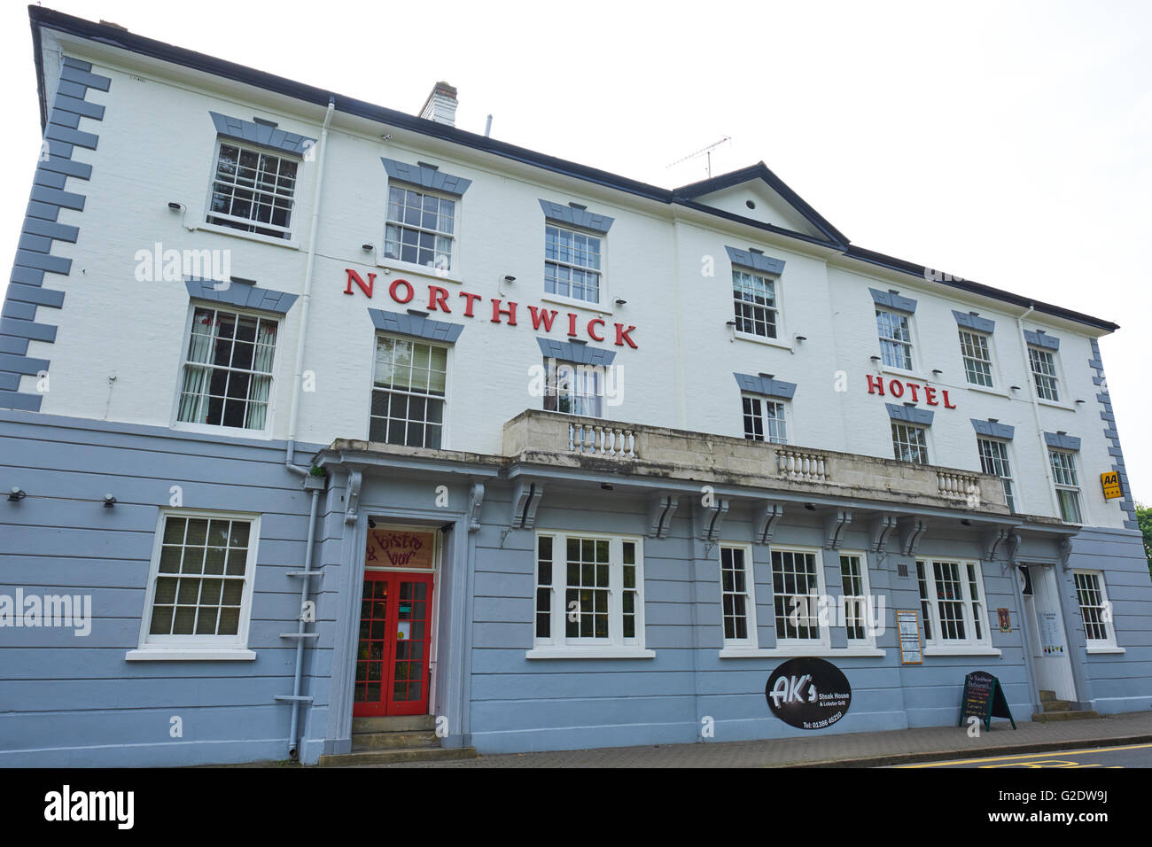 Northwick Hotel A Former Coaching Inn Waterside Evesham Wychavon Worcestershire UK Stock Photo