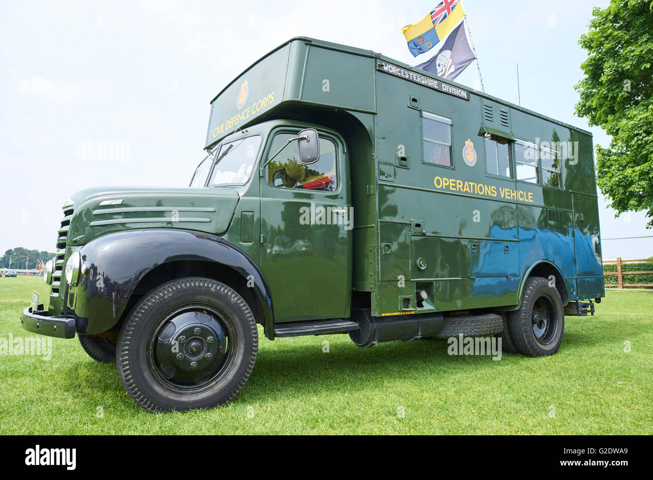 Fordson Thames ET6 In Civil Defence Livery Made In 1956 Evesham Wychavon Worcestershire UK Stock Photo
