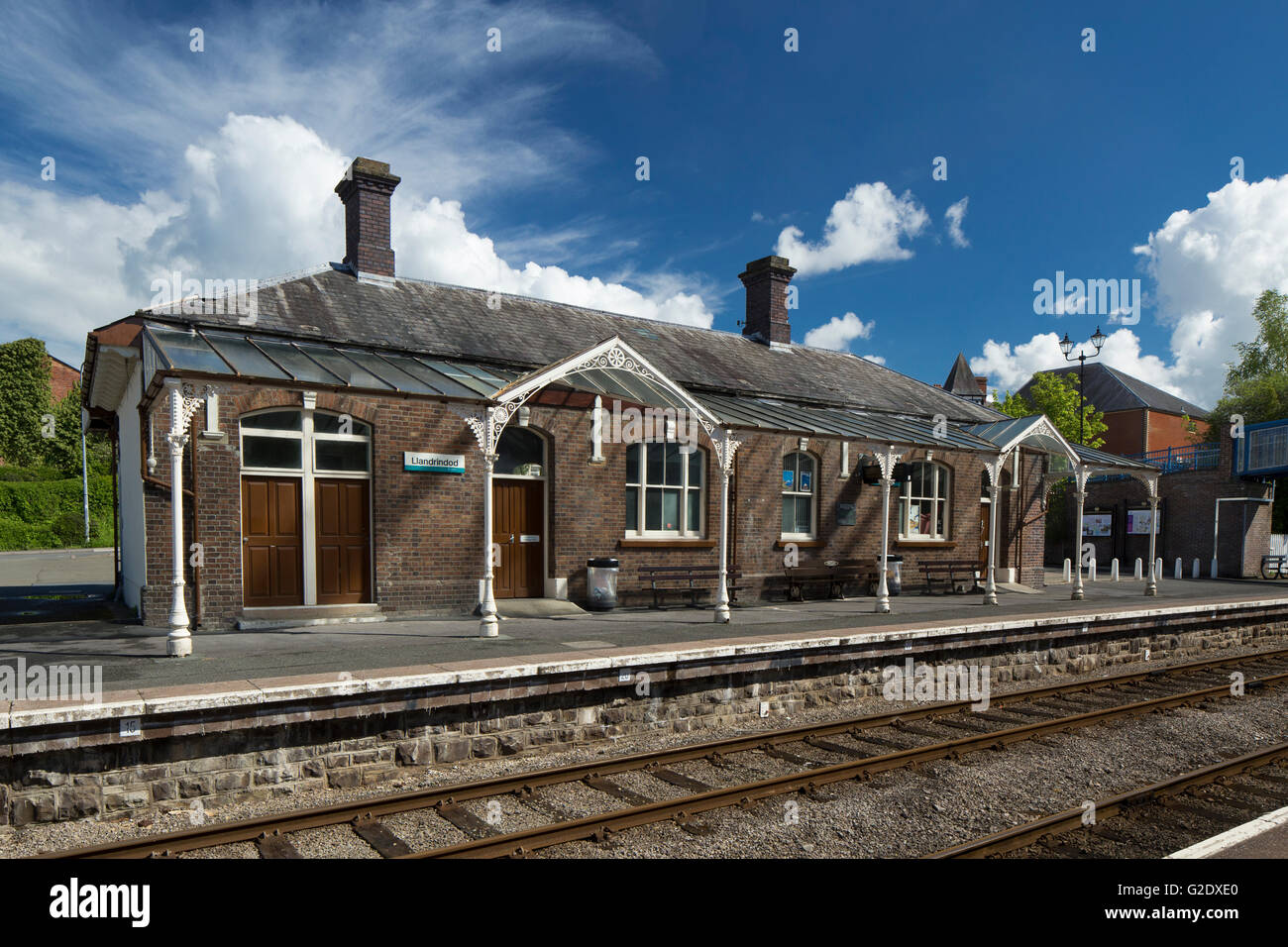 The Railway Station Llandrindod Wells Powys Wales UK Stock Photo Alamy