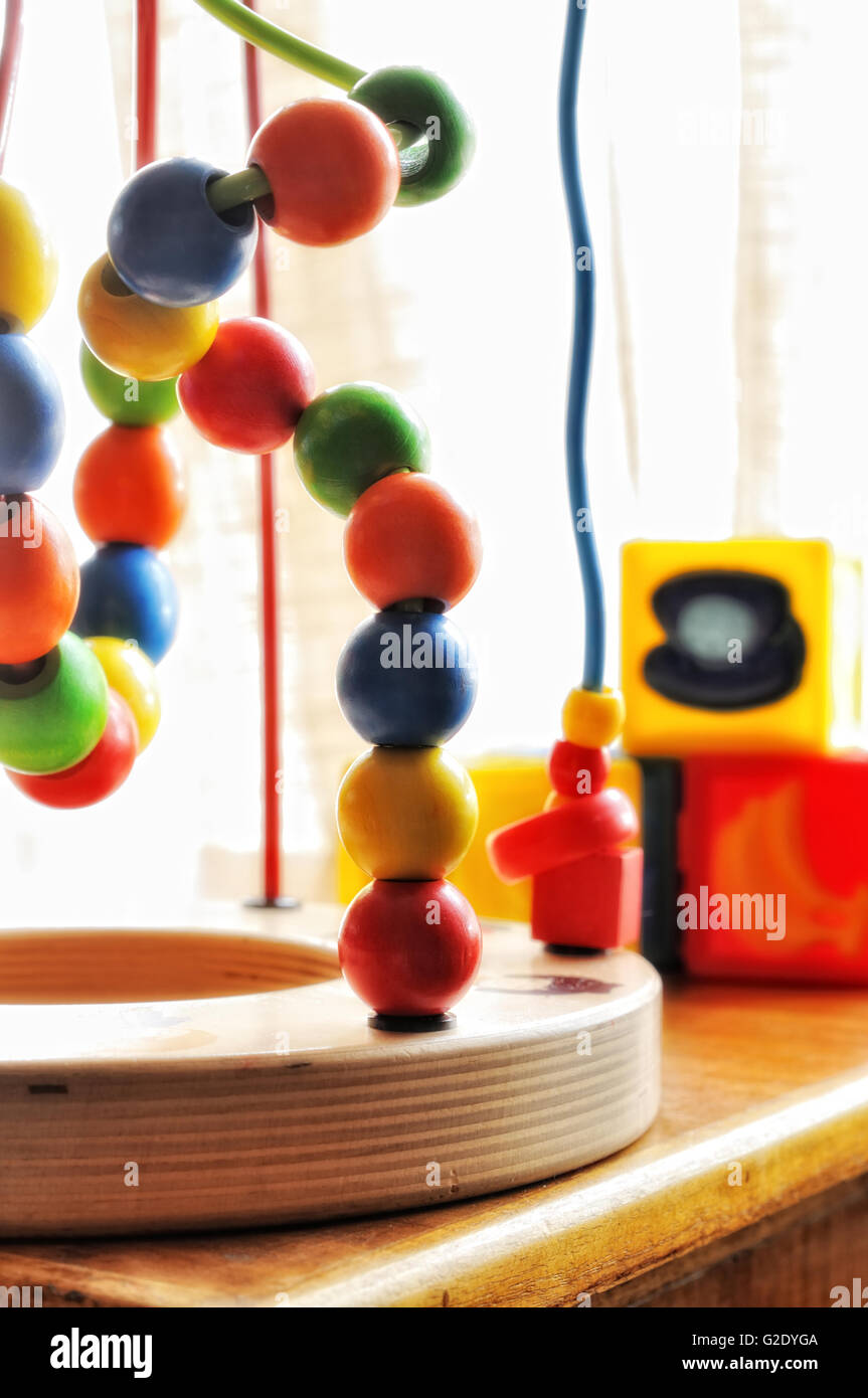 colorful playful child development games Stock Photo - Alamy