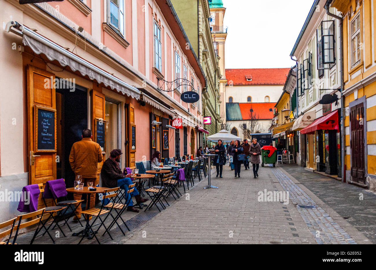 Slovenia Podravska Maribor Postna Ulica life Stock Photo