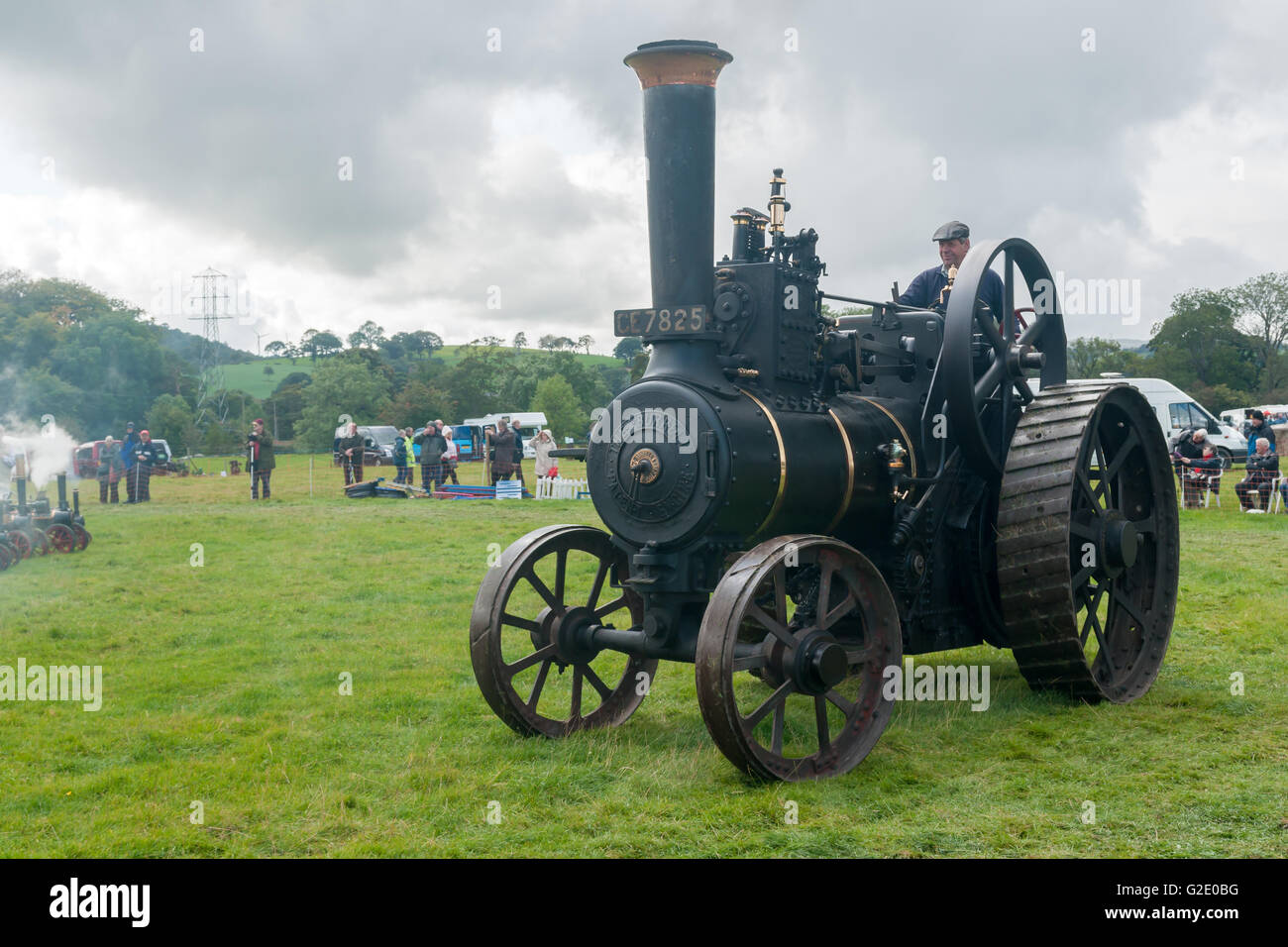 Steam powered traction engine at the Vintage vehicle and steam rally in