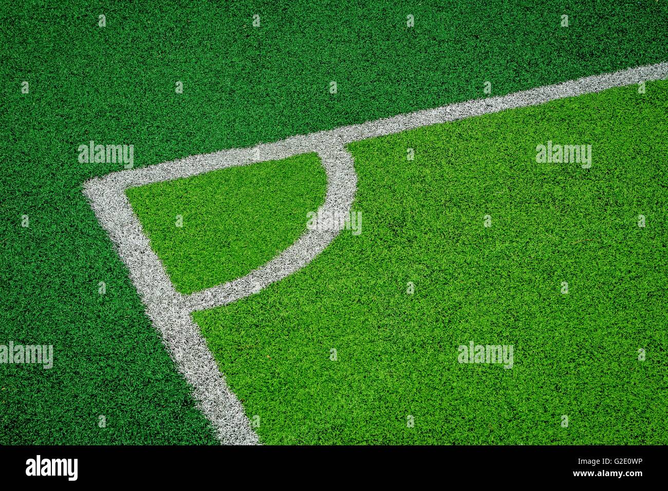 artificial turf of Soccer football field Stock Photo Alamy
