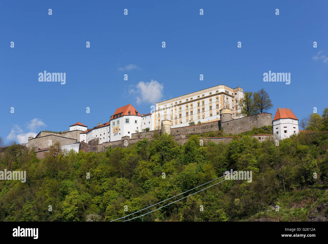 Veste Oberhaus, Passau, Lower Bavaria, Bavaria, Germany Stock Photo
