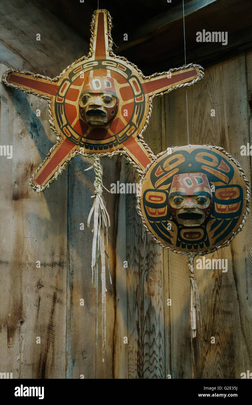 Native art decoration Canada Stock Photo