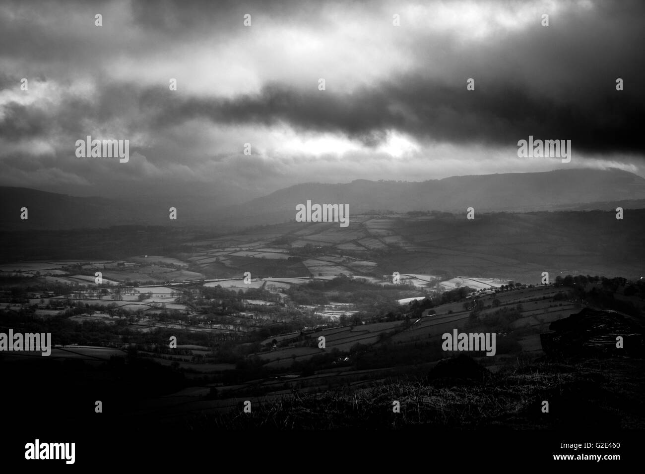 Stormy weather over Longtown Stock Photo Alamy