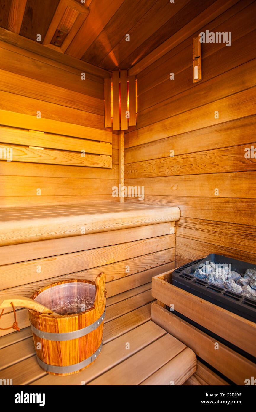 Slovenia Zrece Thermal Complex - Idila Wellness center - sauna Stock Photo