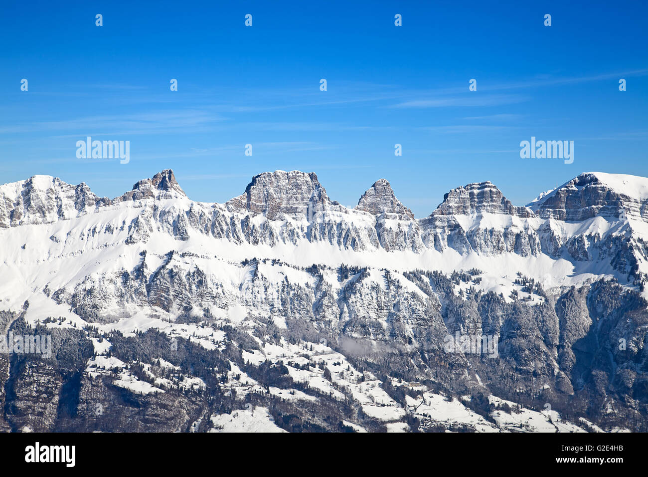Winter in the swiss alps, Switzerland Stock Photo - Alamy