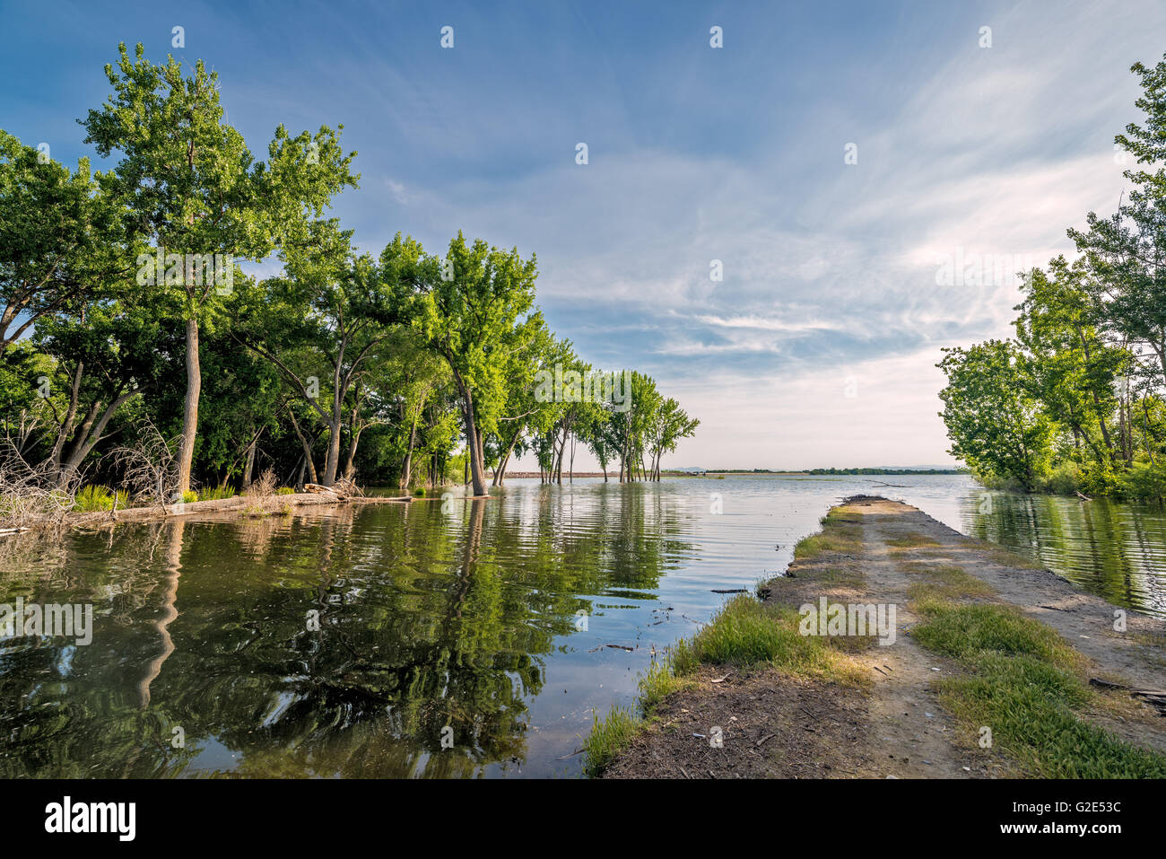 Lake Lowell road to nowhere Stock Photo Alamy