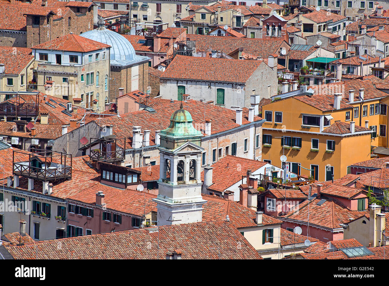 Aerial view of the Venice city, Italy Stock Photo