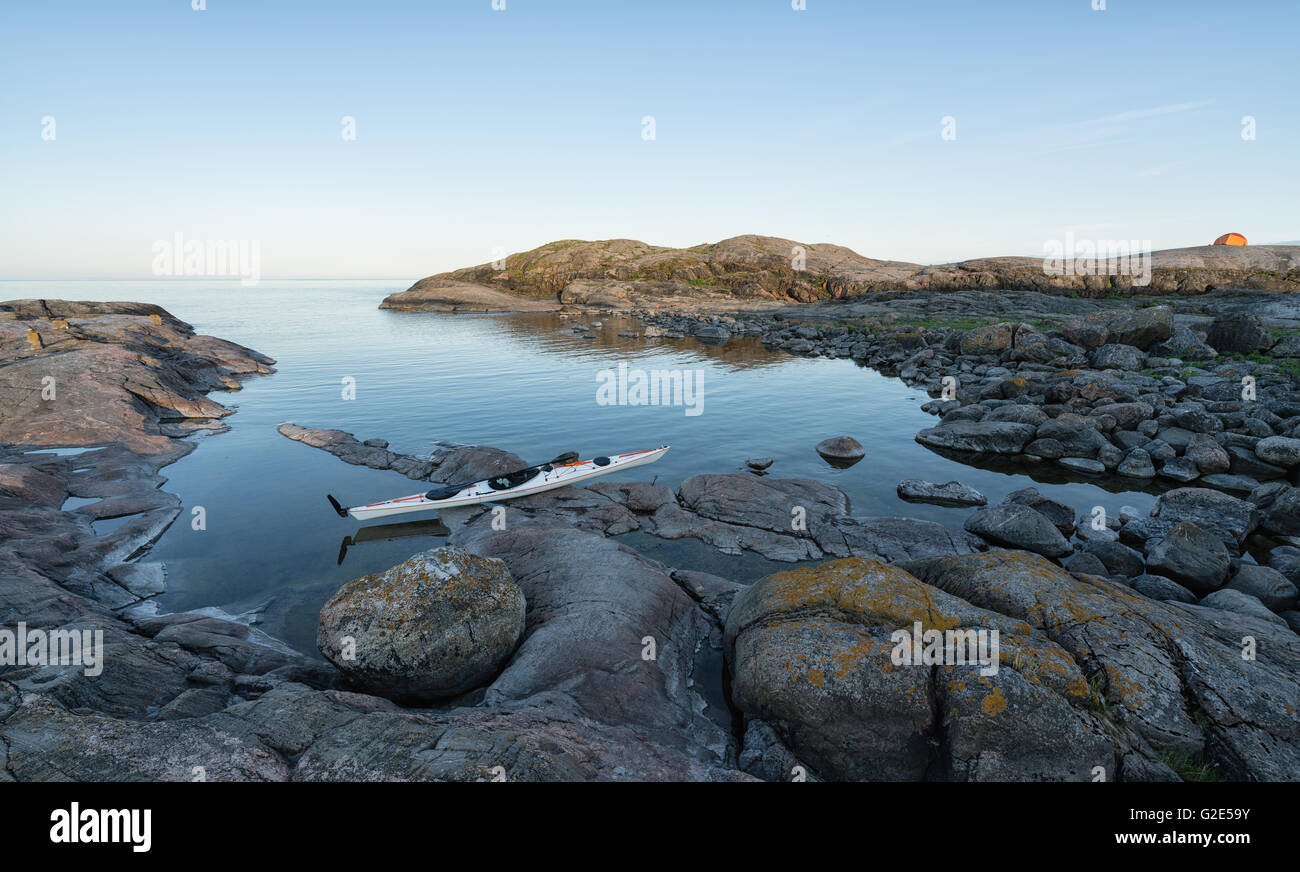 Camping at Lnsi-Toukki island, Helsinki, Finland, Europe, EU Stock Photo -  Alamy