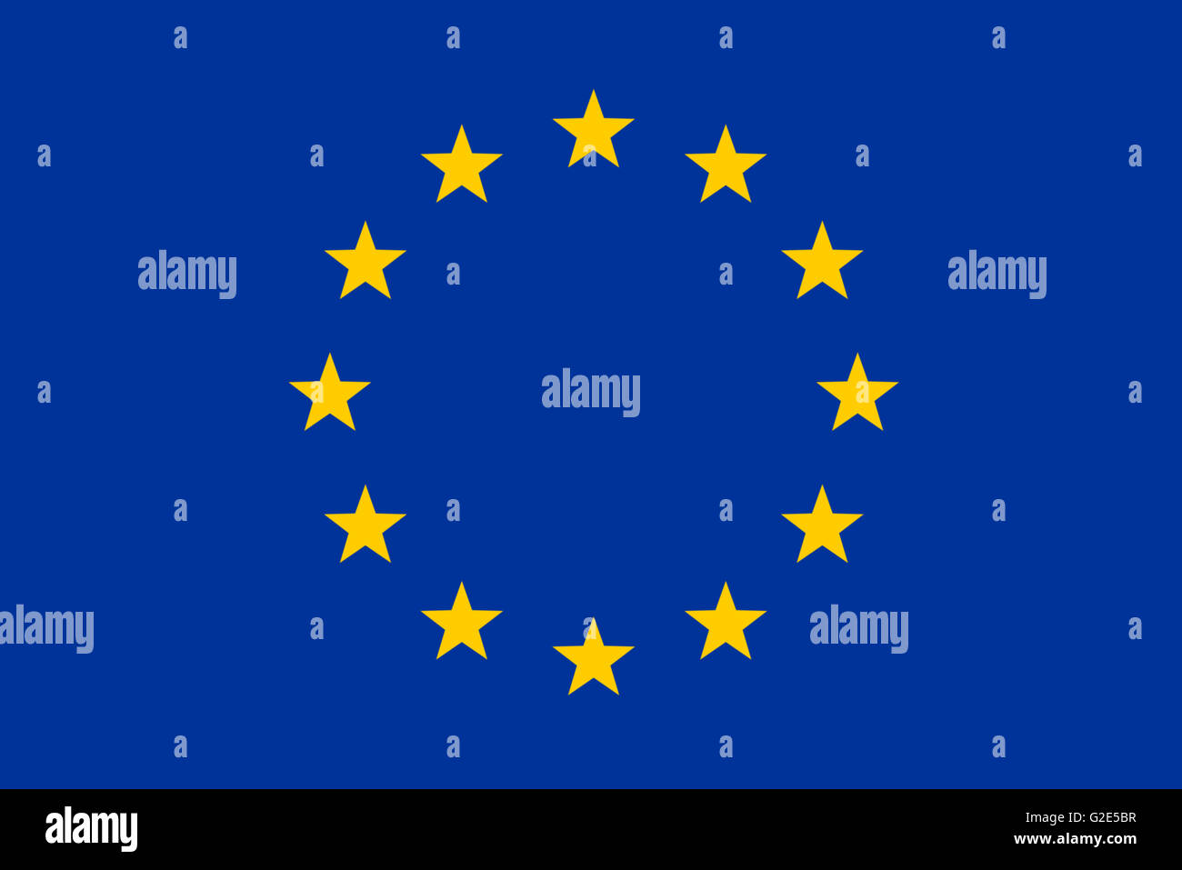 original and official flag of Europe (EU), close up Stock Photo Alamy