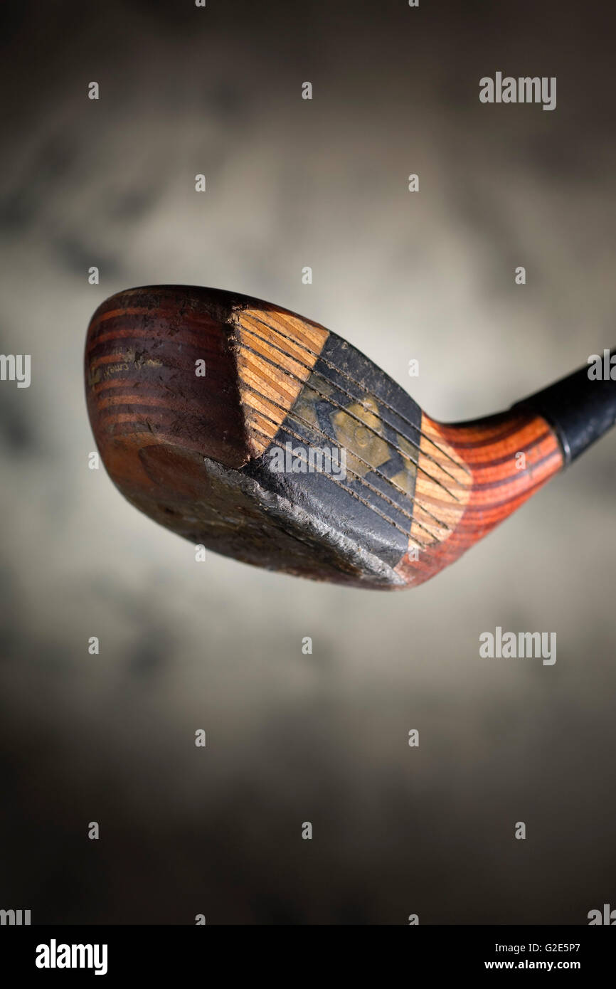 Old Wooden Golf Club Stock Photo Alamy