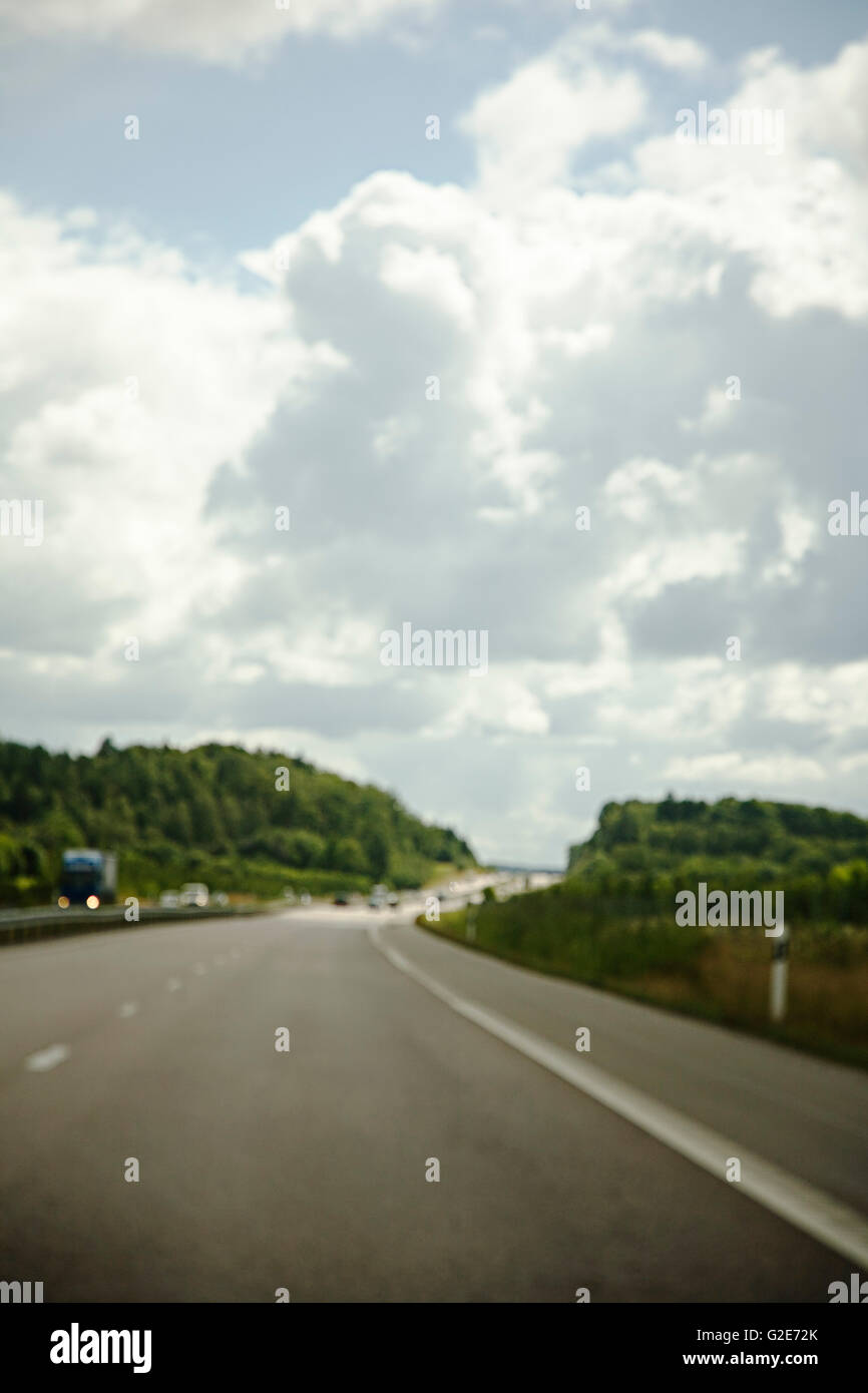 Blurred Highway Stock Photo