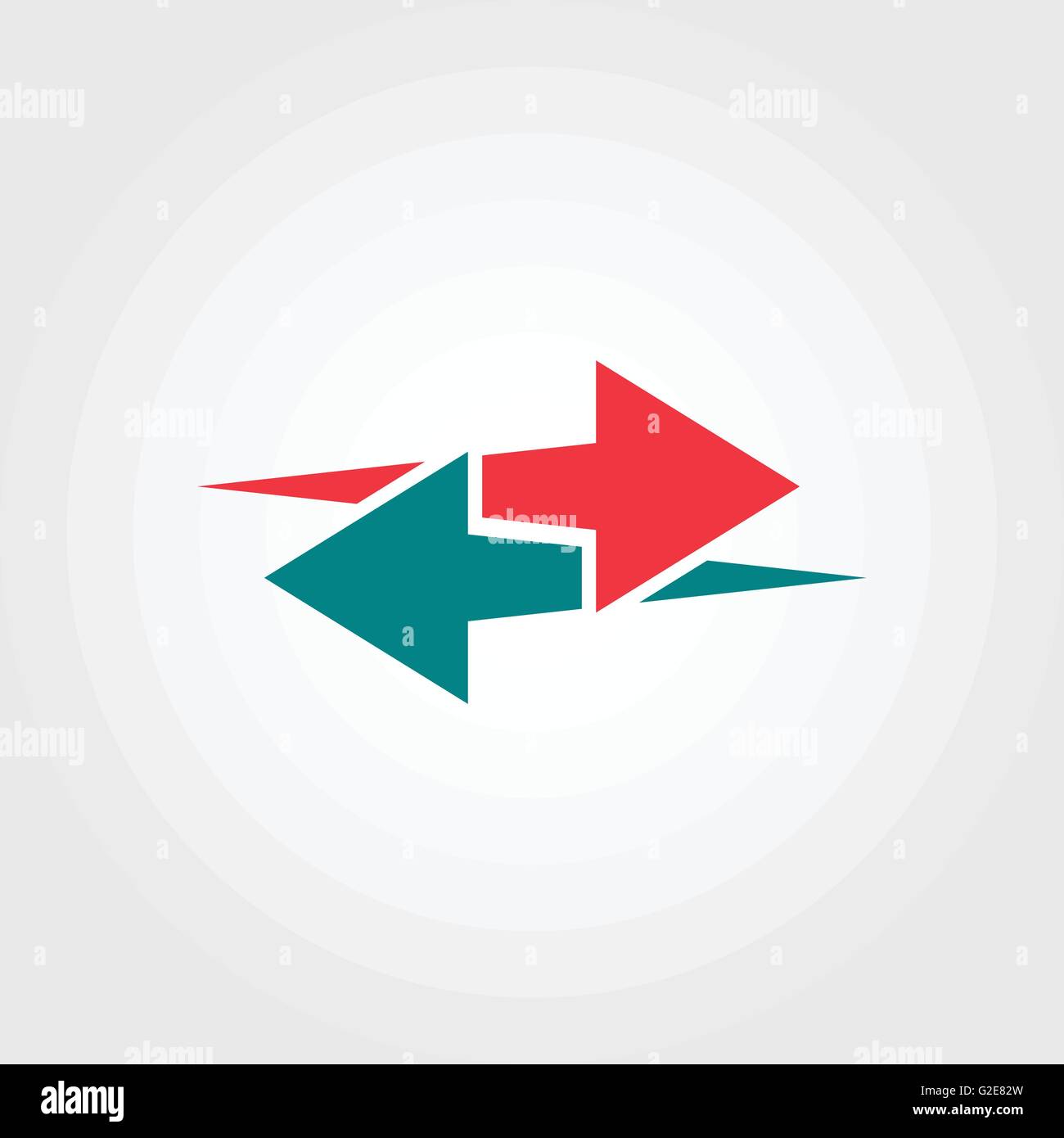 Vector arrows logo template Stock Vector Image & Art - Alamy
