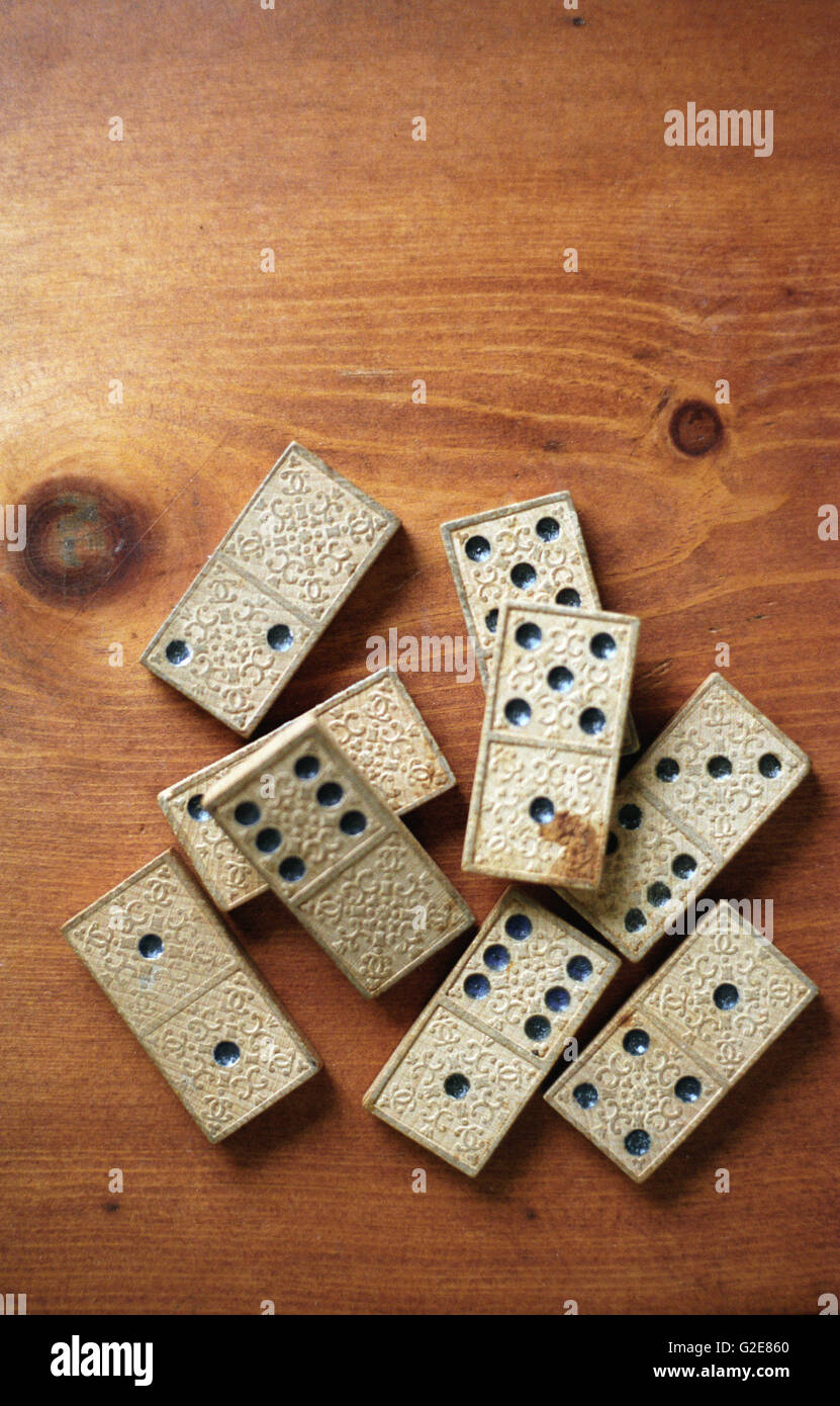 Vintage 2024 wooden dominoes