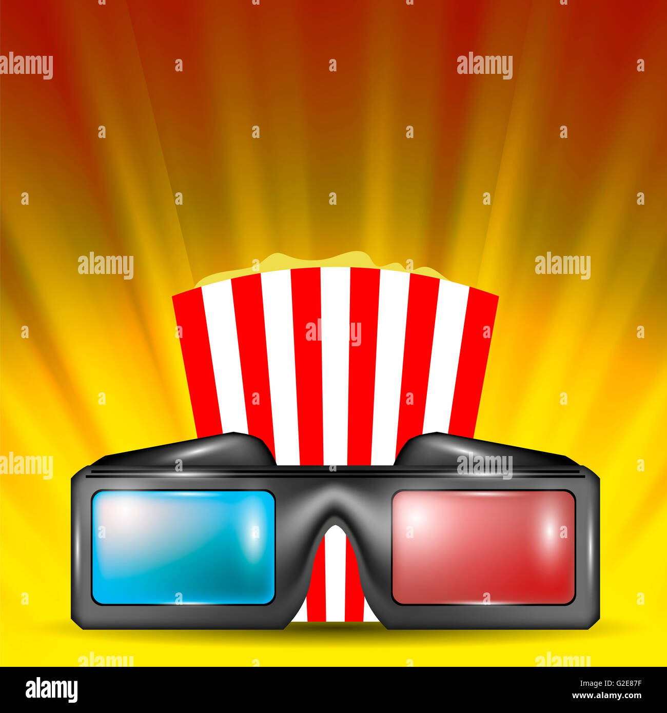 Glasses for Watching Movies Stock Photo Alamy