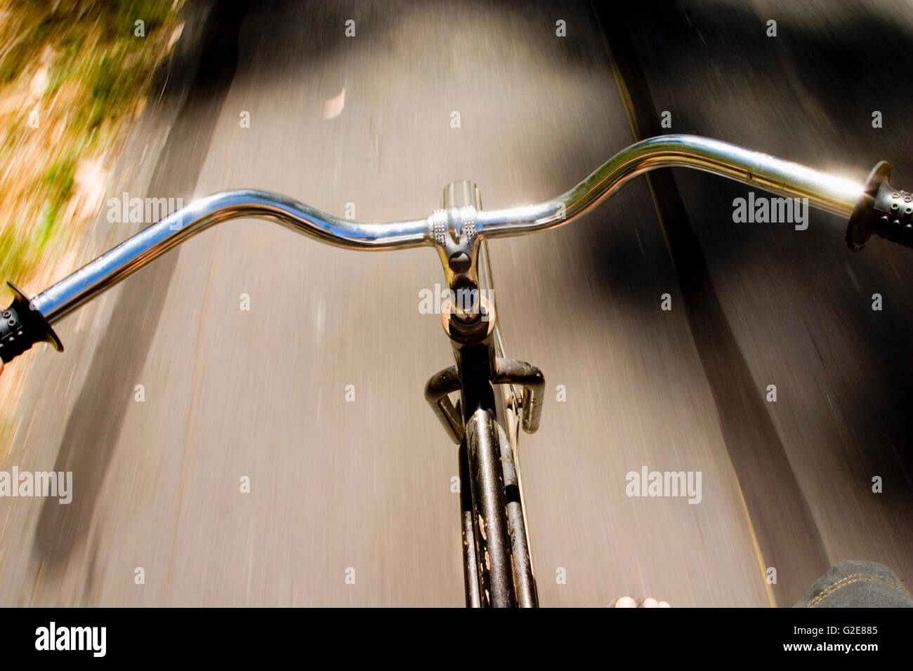 Bike Handlebars Stock Photo