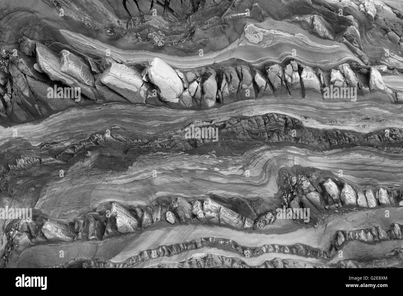 Rock Layers, Abstract Stock Photo