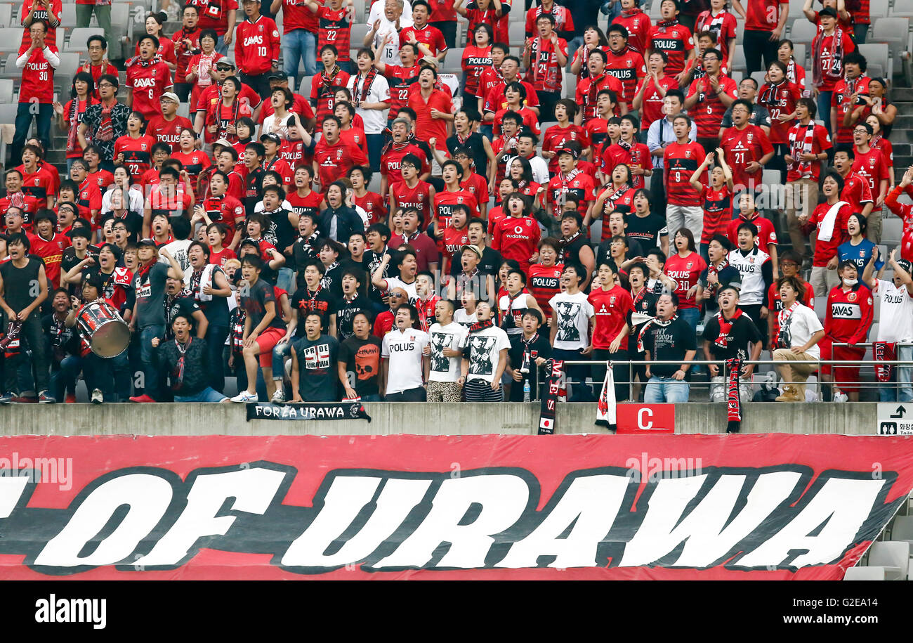 Urawa Reds Fc Seoul, South Korea. 25th May, 2016. Fans of Urawa Reds Football/Soccer ...