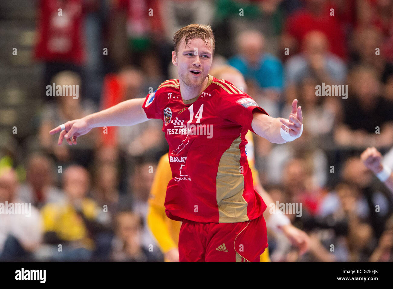 Veszprems Aron Palmarsson during the Handball Champions League EHF Final  Four finale between KS Vive Kielce