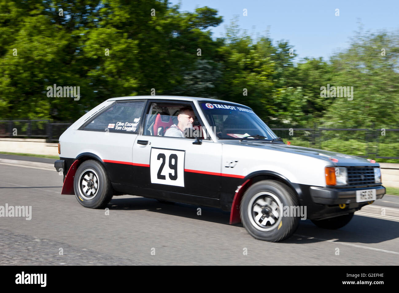 1950s Talbot sunbeam, classic, sports, Pendle, Lancashire, UK. 29th May, 2016. The 50s engines roared throughout the rolling Pennine hills today as classic cars tfor the PowerFest Charity meet in Pendle. Stock Photo