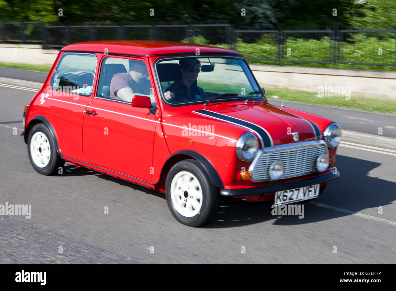 Mini cooper gt, classic sports car, in Pendle, Lancashire, UK. 29th May, 2016. The engines roared throughout the rolling Pennine hills today as supercars from classic to modern day arrived for the PowerFest Charity meet in Pendle. Credit:  Cernan Elias/Alamy Live News Stock Photo