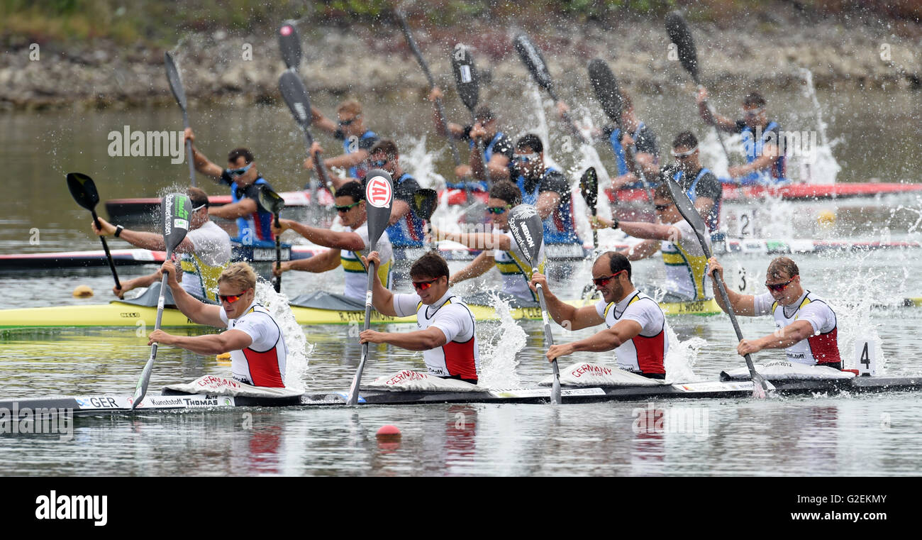 Racice, Czech Republic. 29th May, 2016. From left: winning German Max ...