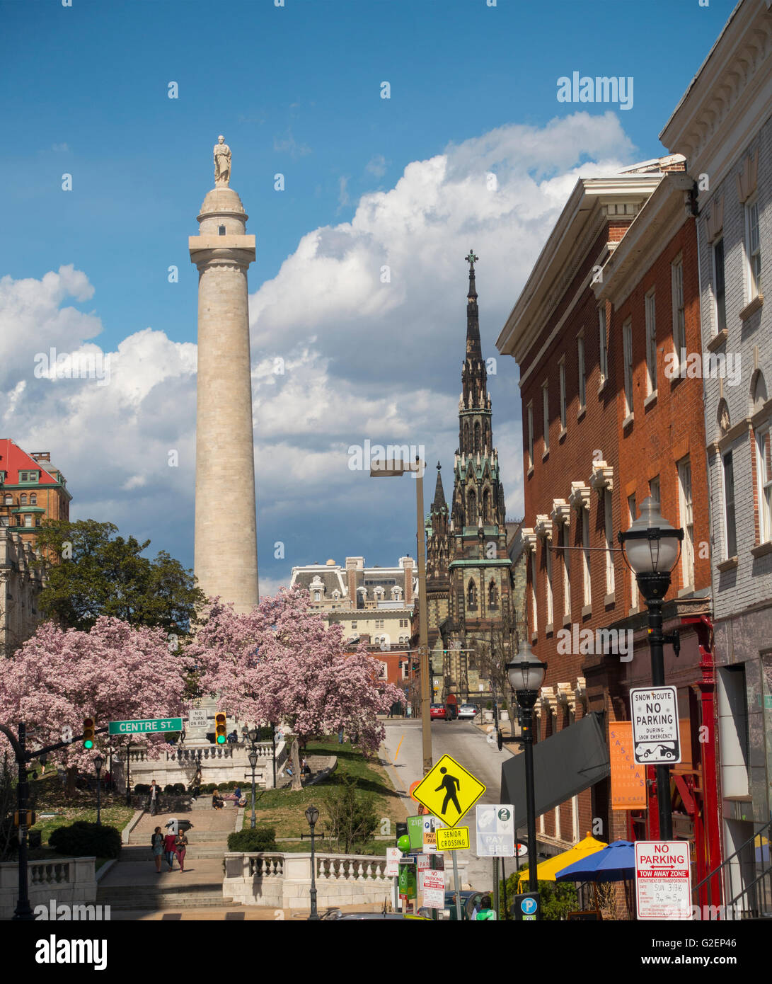 Washington monument Baltimore Maryland MD Stock Photo Alamy