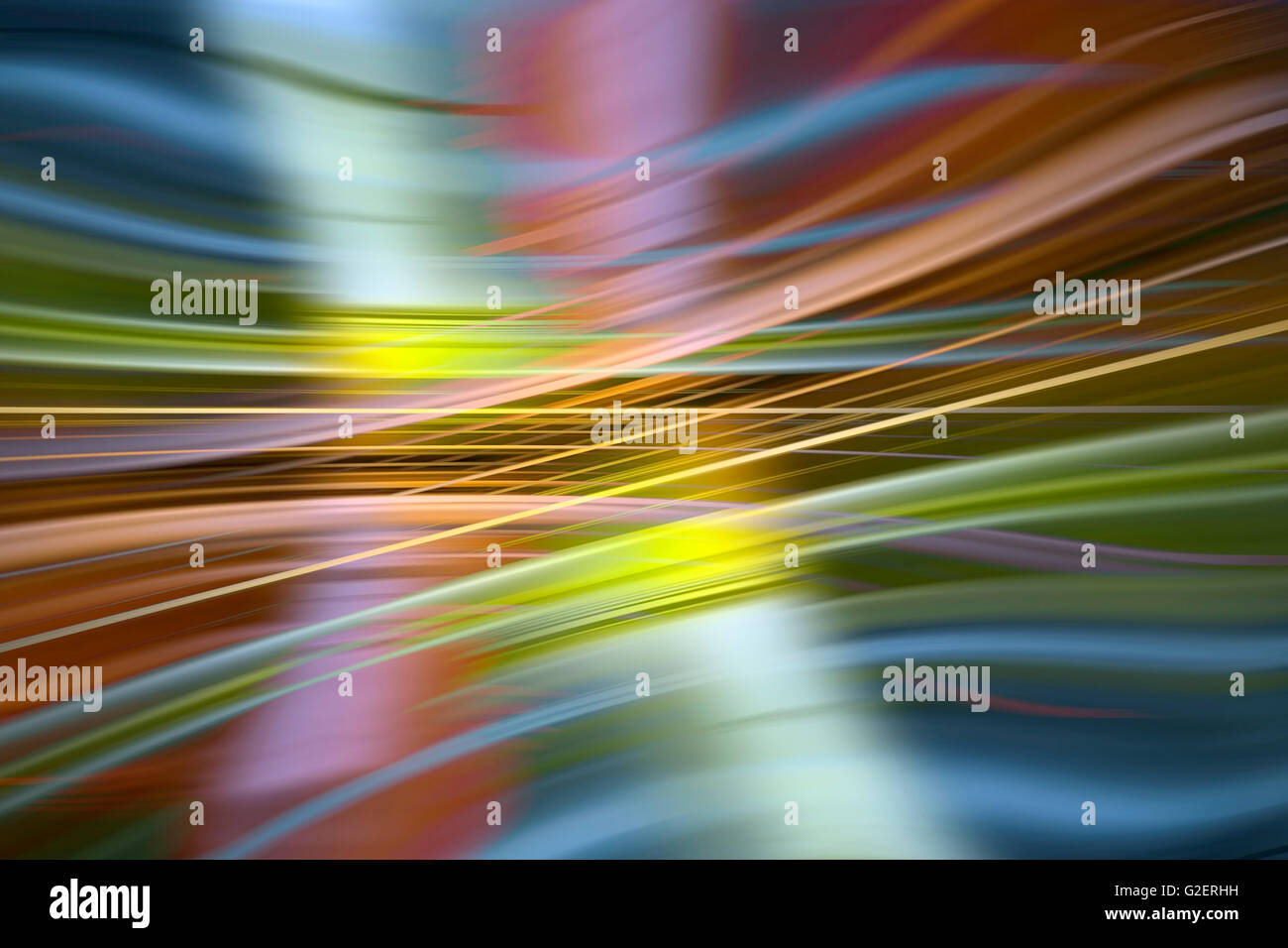 Colourful dynamic light trail background Stock Photo