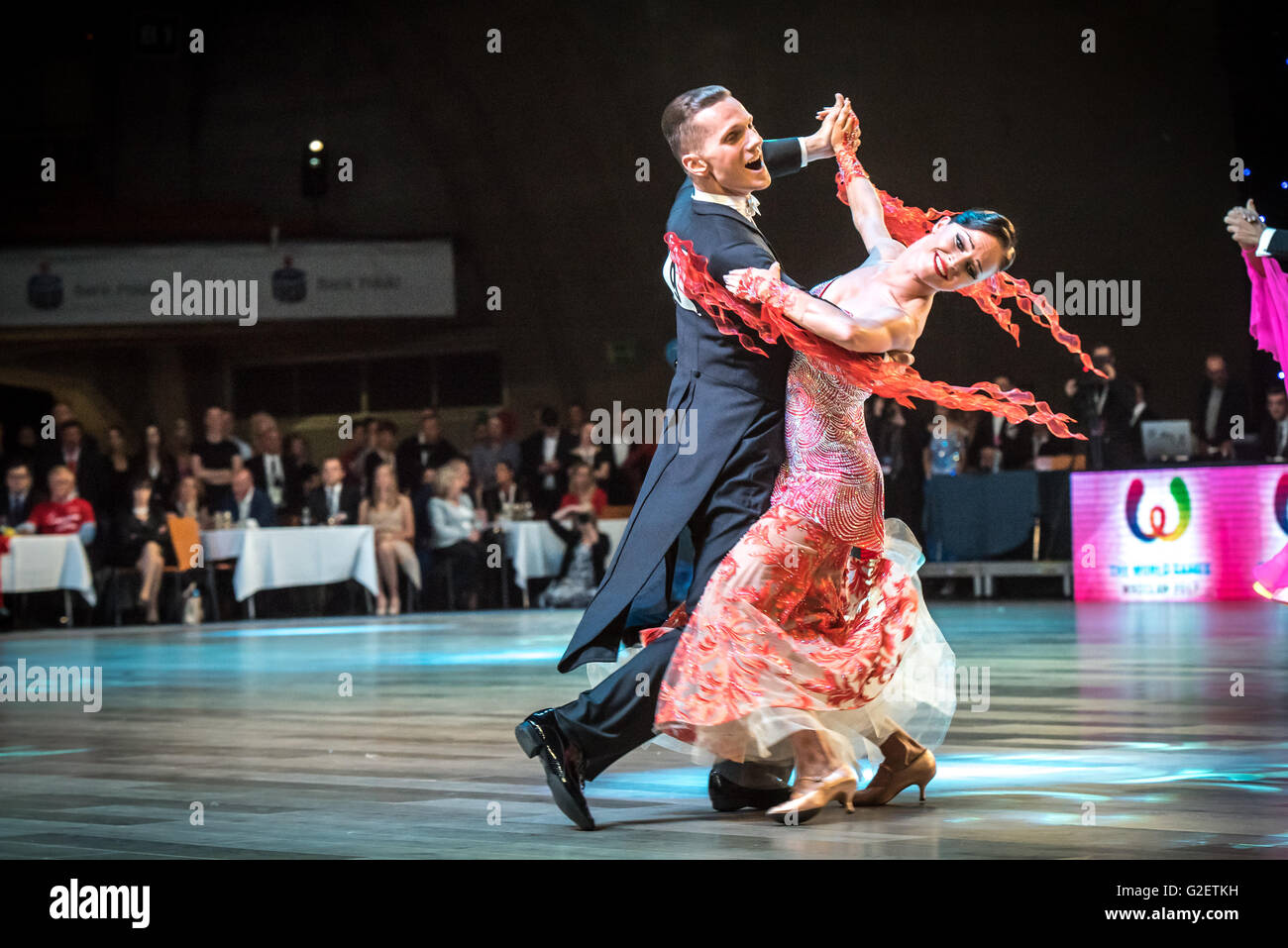 Dancers Dancing Ballroom Dance Stock Photo