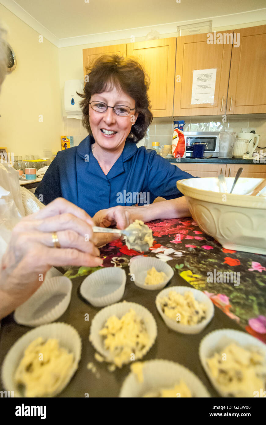 Karen Poulter, Care Manager at Red Oaks Care Home, Henfield, West Sussex. Stock Photo