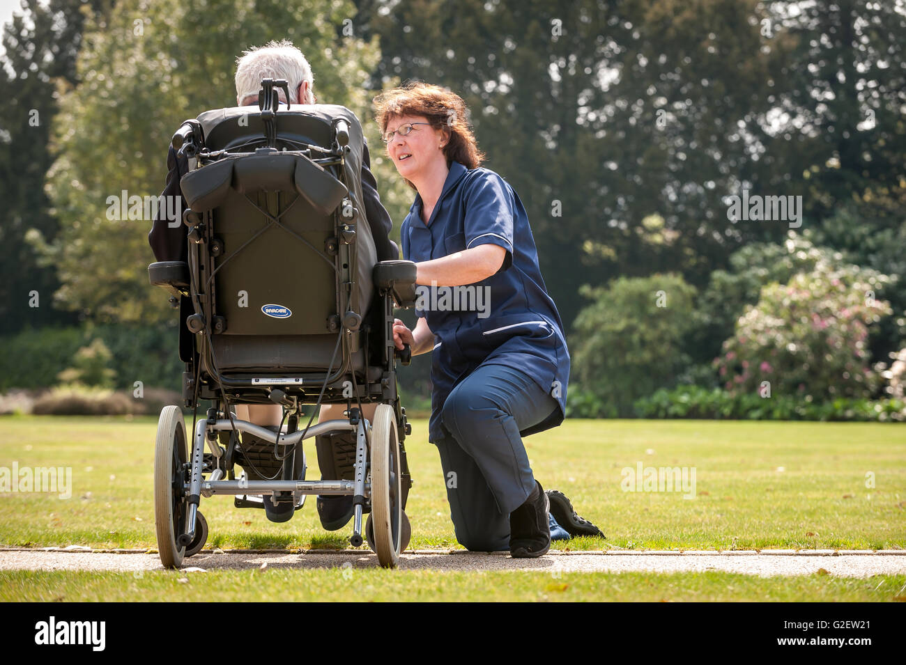 Karen Poulter, Care Manager at Red Oaks Care Home, Henfield, West Sussex. Stock Photo