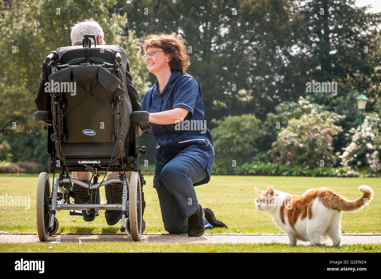 Karen Poulter, Care Manager at Red Oaks Care Home, Henfield, West Sussex. Stock Photo