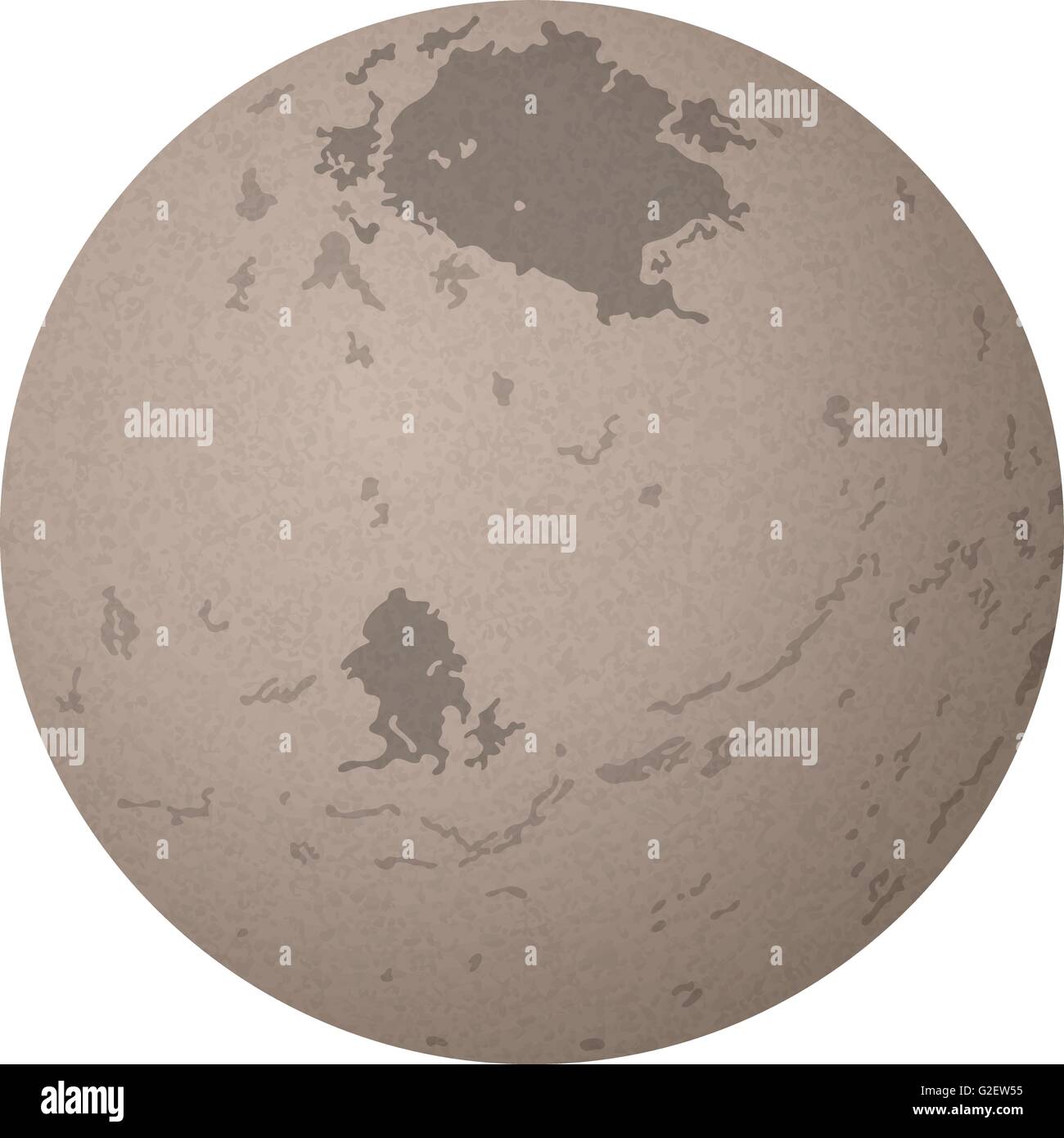 Moon Charon, Isolated on White Stock Vector Image & Art - Alamy