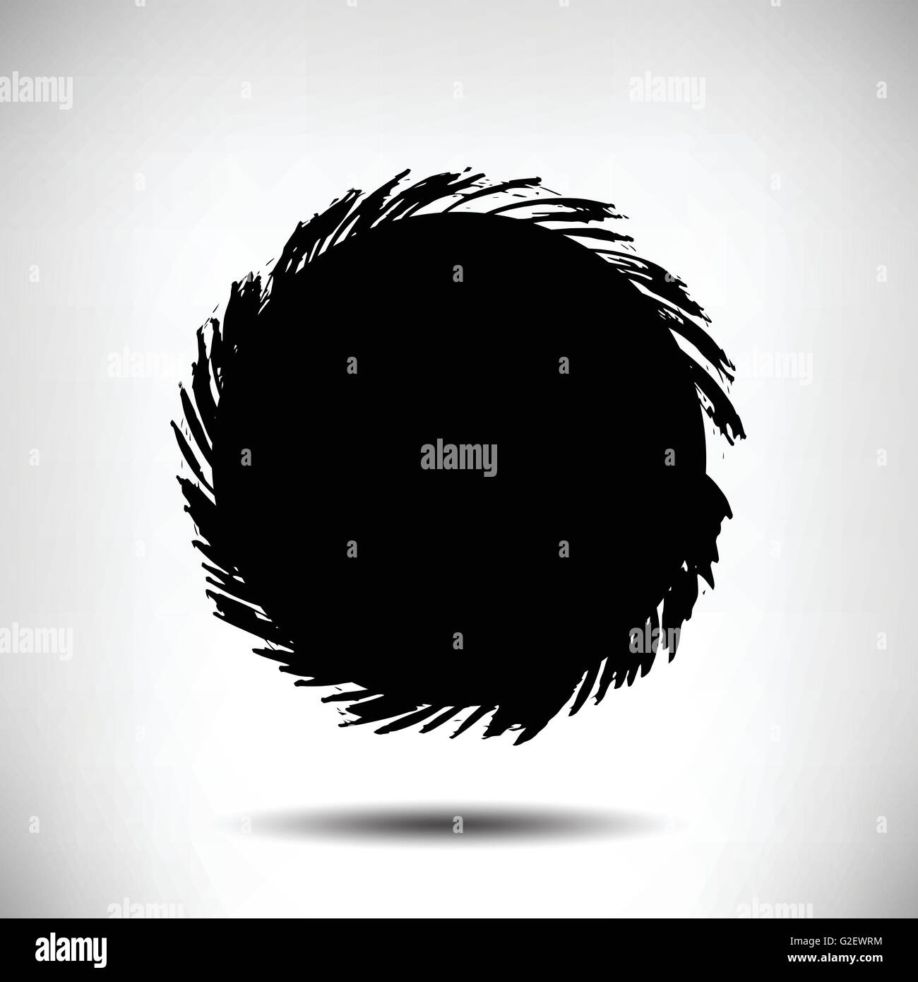 Black vector grunge circle background Stock Vector Image & Art - Alamy