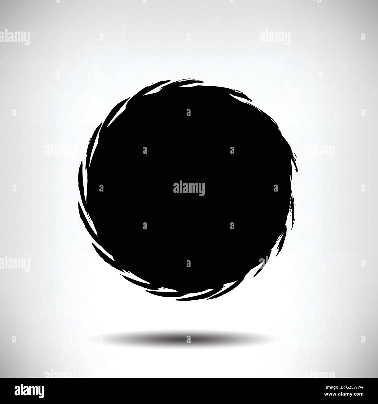 Black vector grunge circle background Stock Vector Image & Art - Alamy