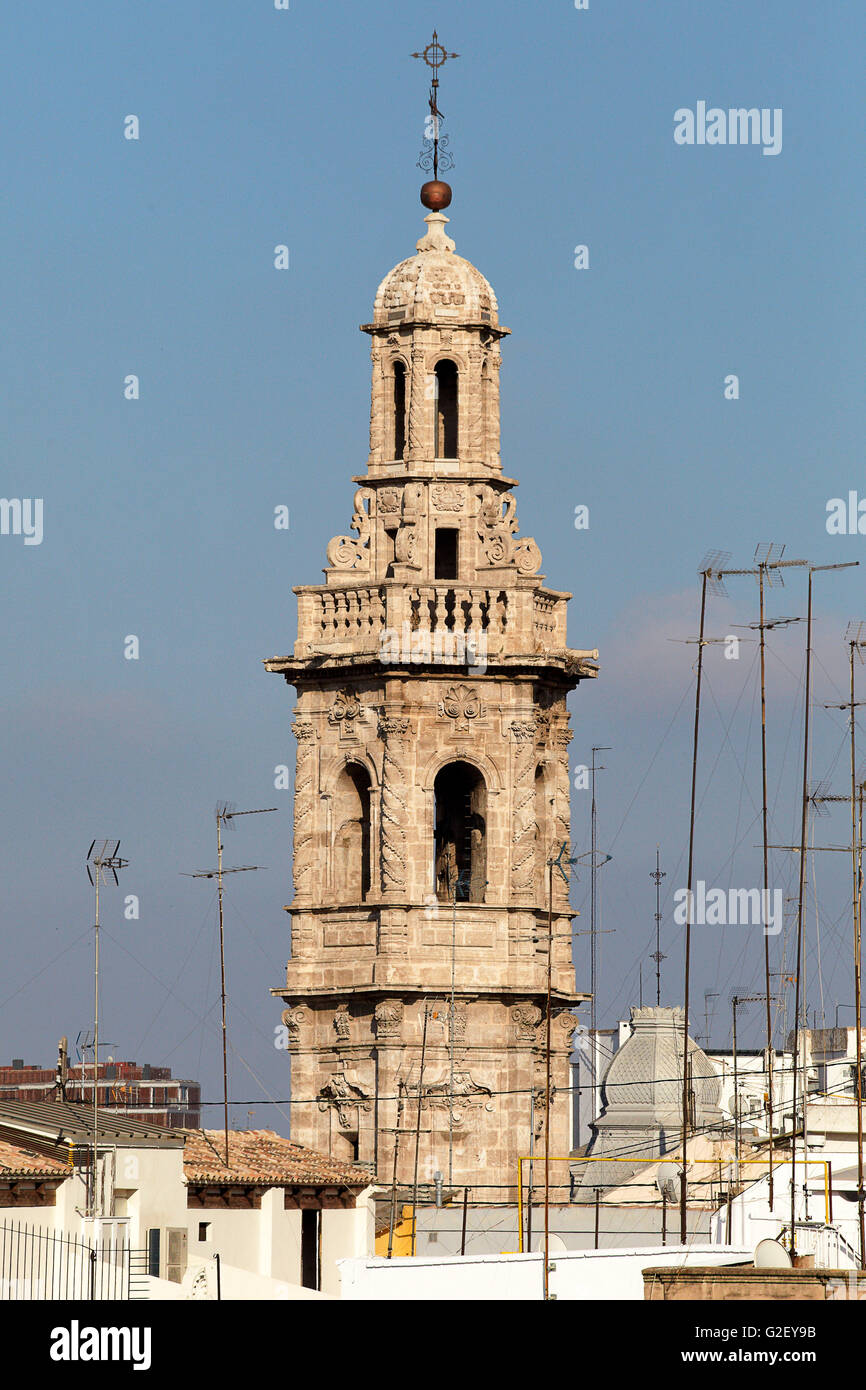 Santa Catalina Tower. Valencia. Comunitat Valenciana. Spain. Stock Photo