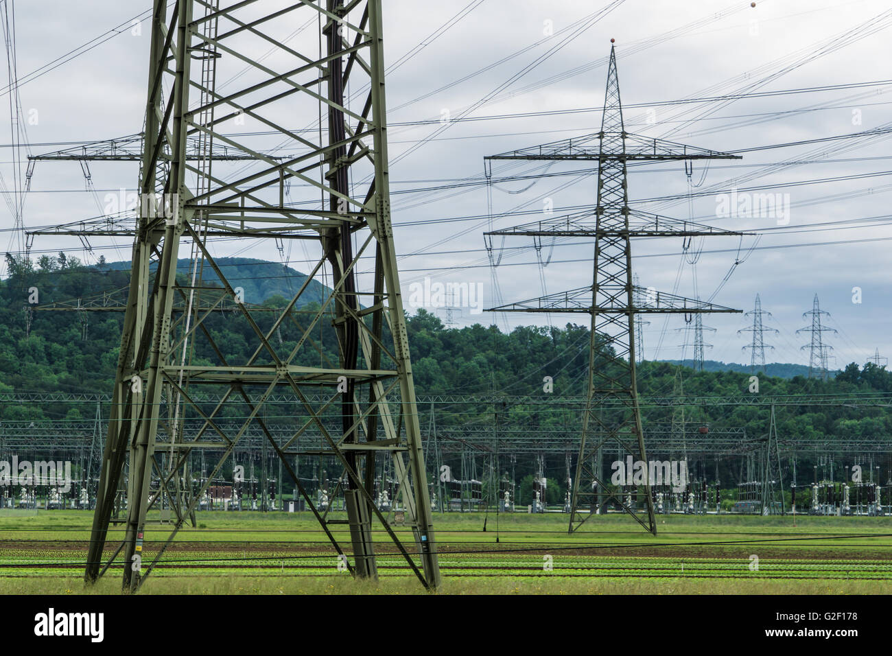 Electric load balancer infrastructure Stock Photo - Alamy