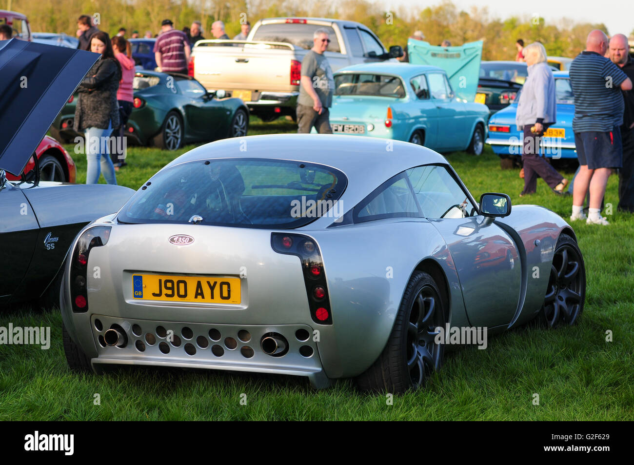Classic sports car show in England UK Stock Photo Alamy