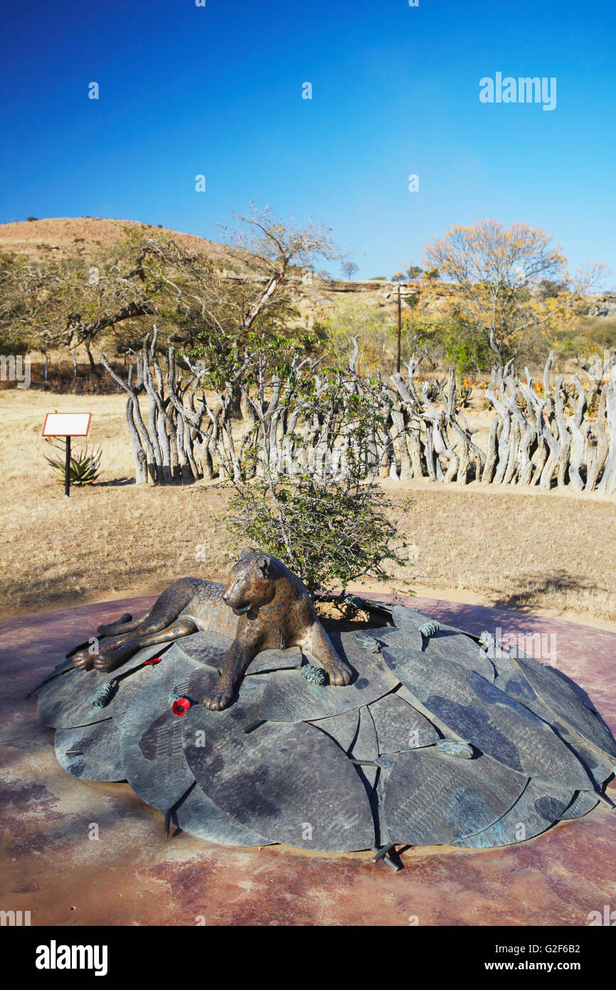 Zulu memorial at Rorke's Drift, Thukela, KwaZuluNatal, South Africa Stock Photo Alamy