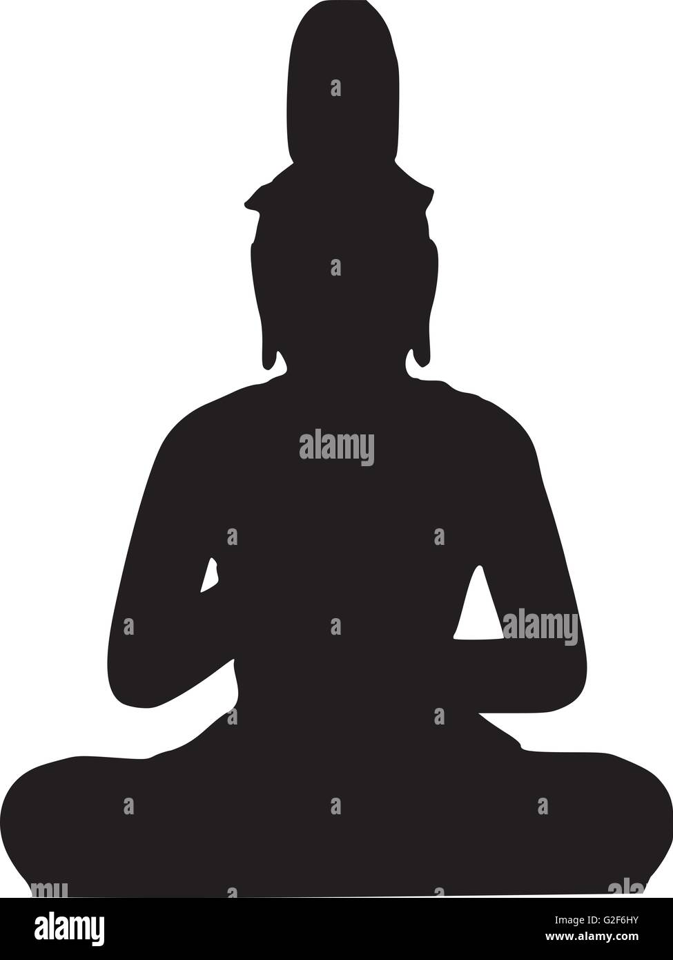 Indian buddha statue Stock Vector Image & Art - Alamy