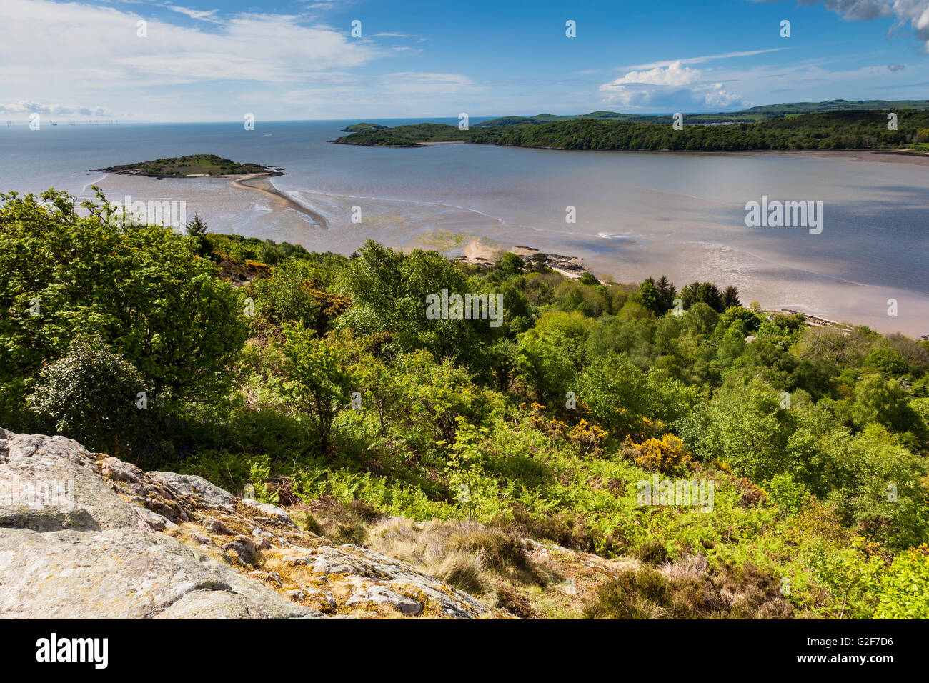 Rough Island in Rough Firth, looking towards the Solway Firth, near ...