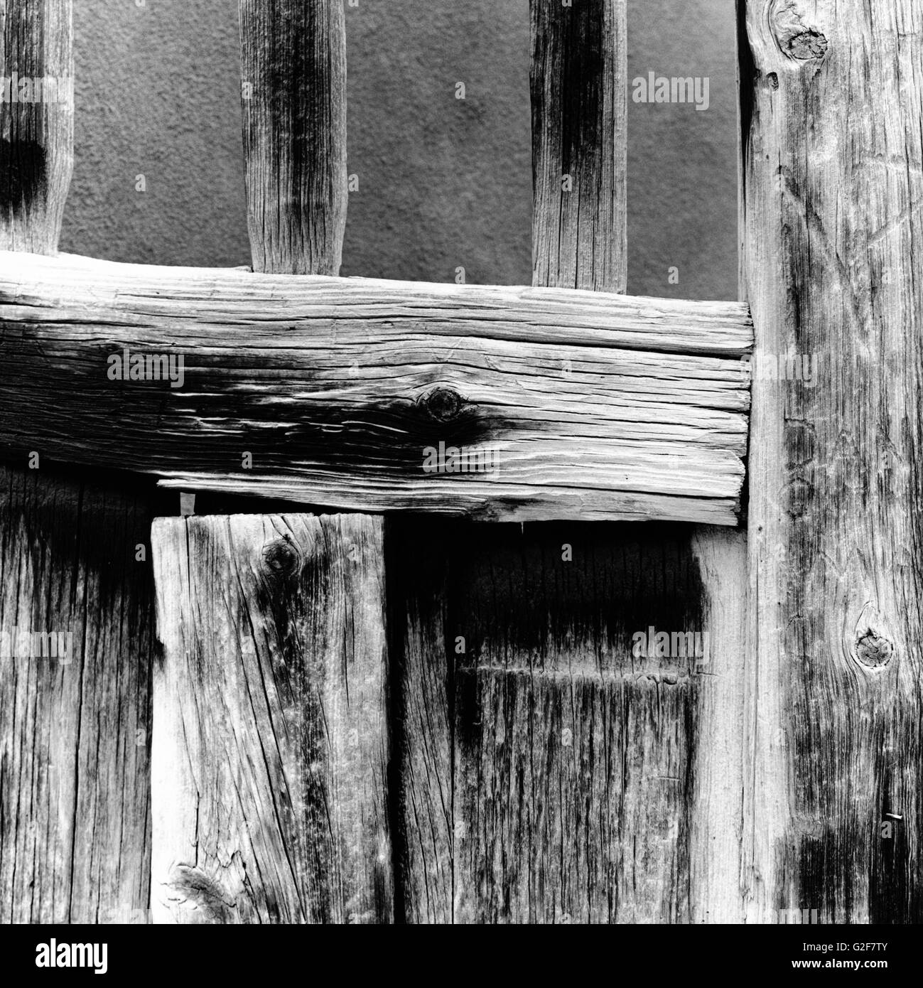 Wood Gate, CloseUp Stock Photo Alamy
