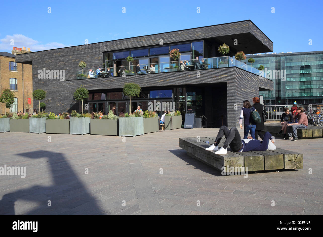 The Lighterman modern British gastro pub, on Granary Square, on the